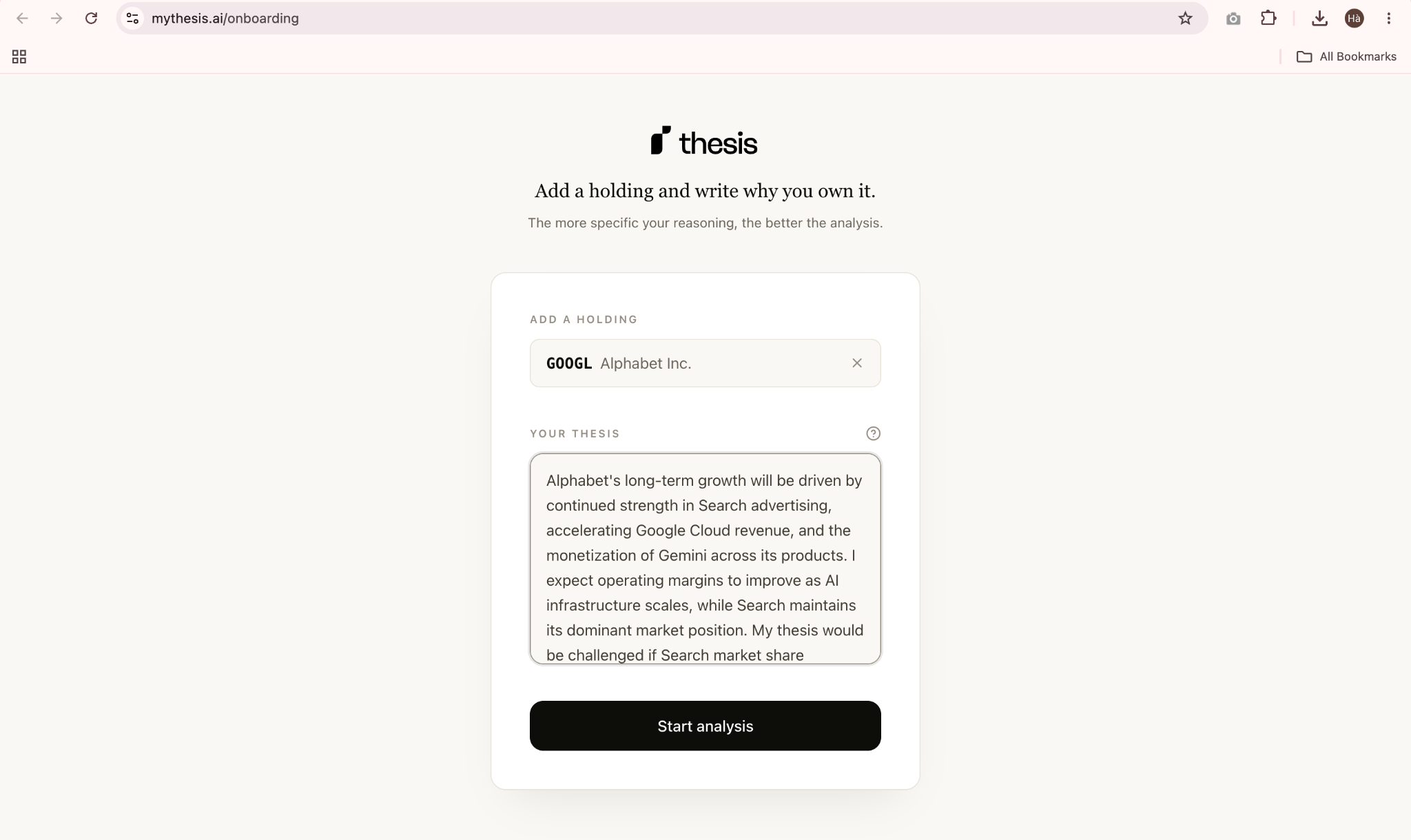 MyThesis screenshot