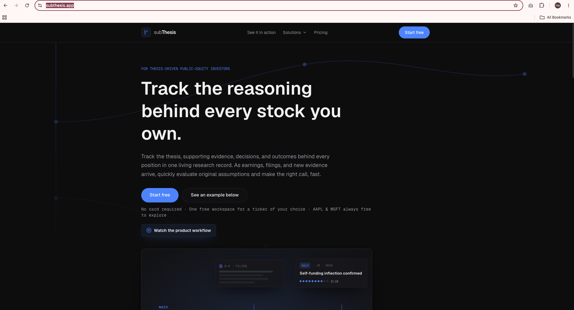 subThesis product page