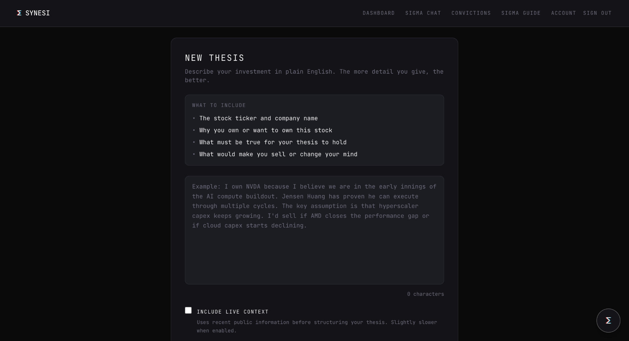 SYNESI screenshot